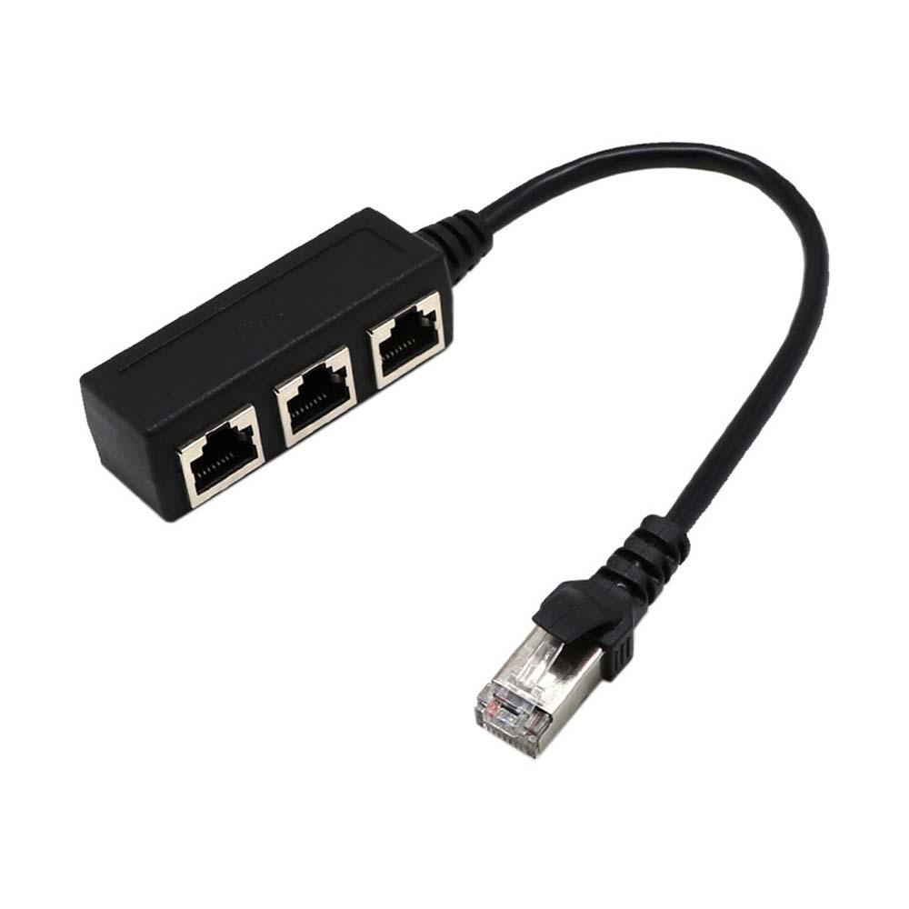 Bộ chia cổng mạng Lan MMULCK RJ45 từ 1 đầu cắm sang 3 ổ cắm