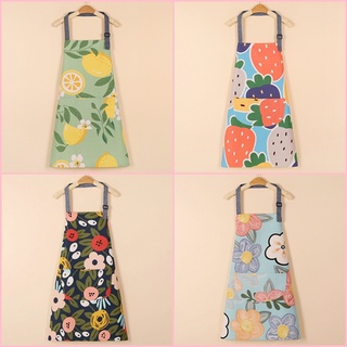 [MỚI] Tạp dề nấu ăn phong cách Hàn Quốc, vải canvas hạn chế thấm nước, có túi đựng to