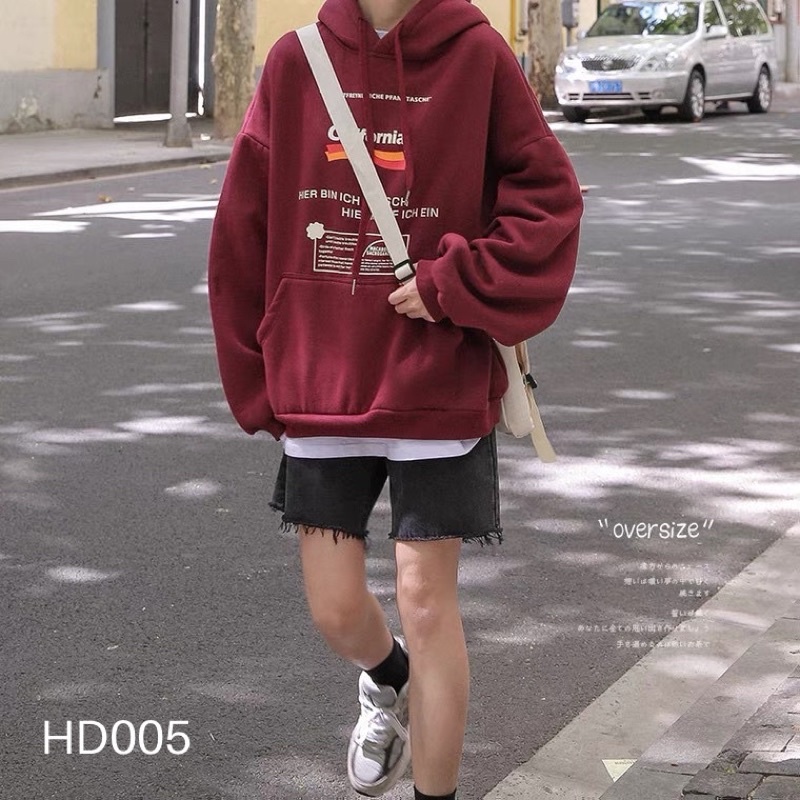 Áo hoodie in chữ CALIFORNIA tinh tế - HD005 PHONUi
