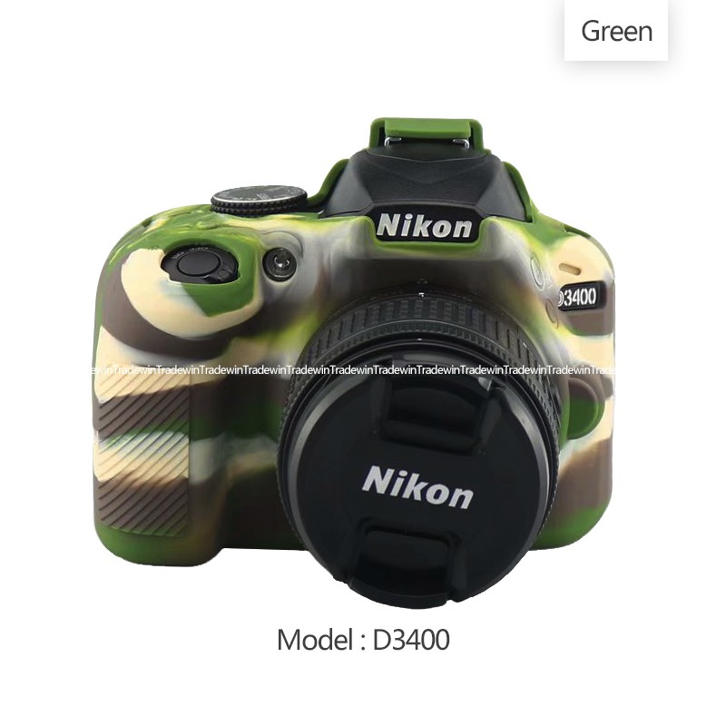 Mềm Vỏ Silicon Cao Su Bảo Vệ Thân Máy Ảnh Nikon D3400