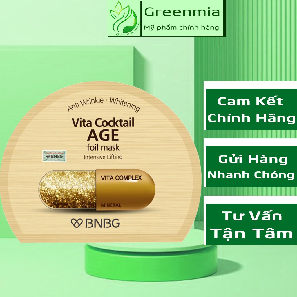 Vita Cocktail Age Foil Mask Intensive Lifting Chống Lão Hóa 30ml NHẬP KHẨU CHÍNH HÃNG