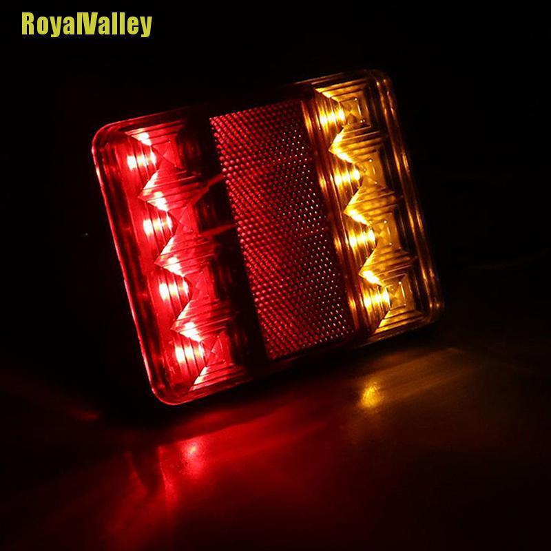 Đèn Led 8 Bóng 12v Dc Gắn Đuôi Xe Hơi / Xe Tải / Tàu Thuyền Chống Thấm Nước