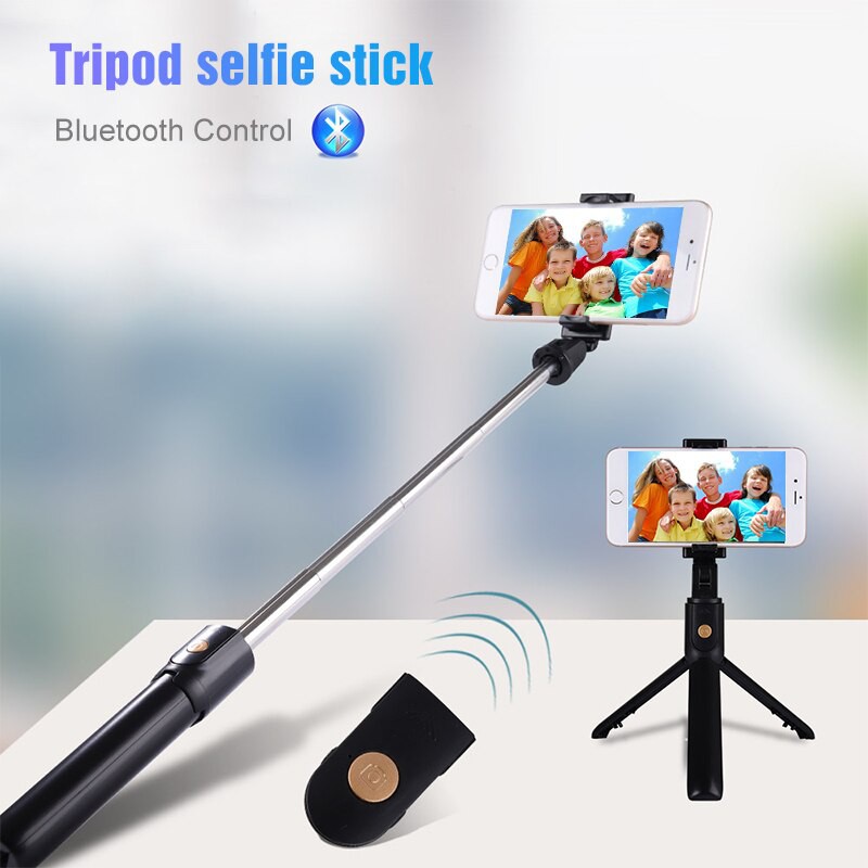 (SIÊU HOT - KÈM REMOTE) Gậy chụp hình kiêm Tripod 3 chân và Remote Bluetooth K07 - Gậy chụp hình tự sướng Bluetooth | BigBuy360 - bigbuy360.vn