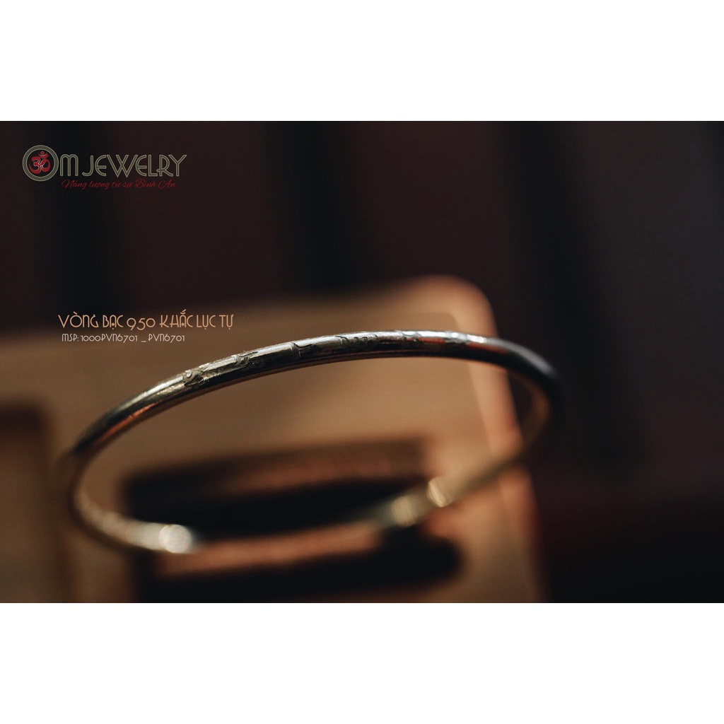 VÒNG TAY KHẮC LỤC TỰ OM MANI PADMEHUM S950