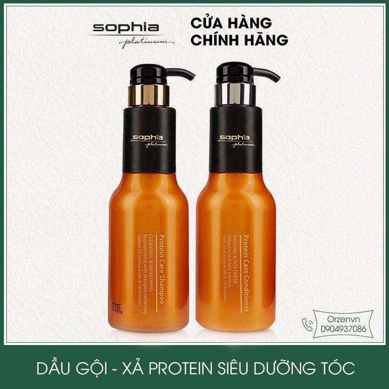 Dầu gội xả PROTEIN siêu dưỡng tóc, phục hồi tóc hư tổn 500ml thương hiệu Sophia Hàn Quốc