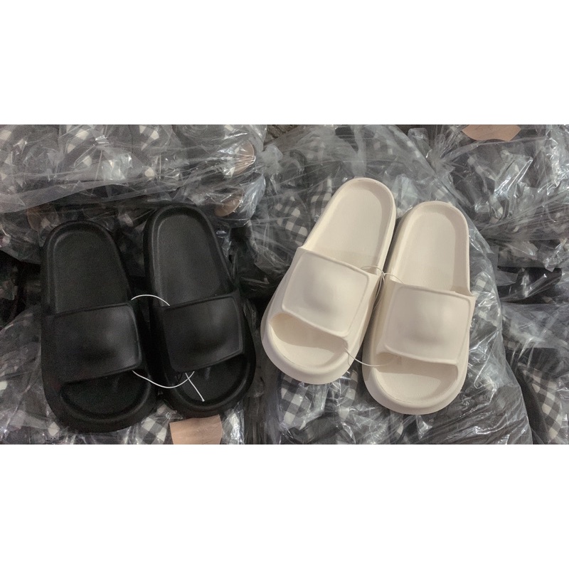 Dép bánh mì Mặt Vuông trơn 2 màu