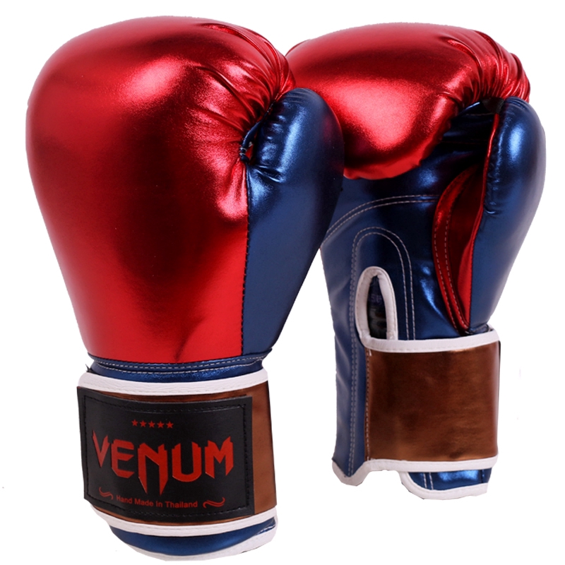 VENUM Găng Tay Boxing / Muay Thái 10oz Bằng Da Mới Nhất 2019