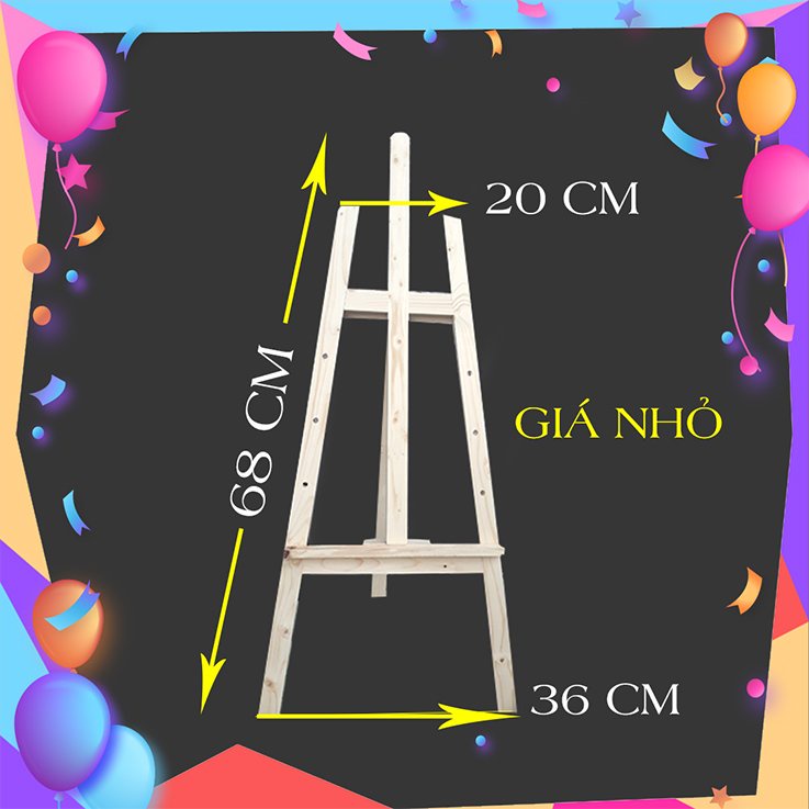Giá vẽ tranh  Gỗ Thông Tự Nhiên ,