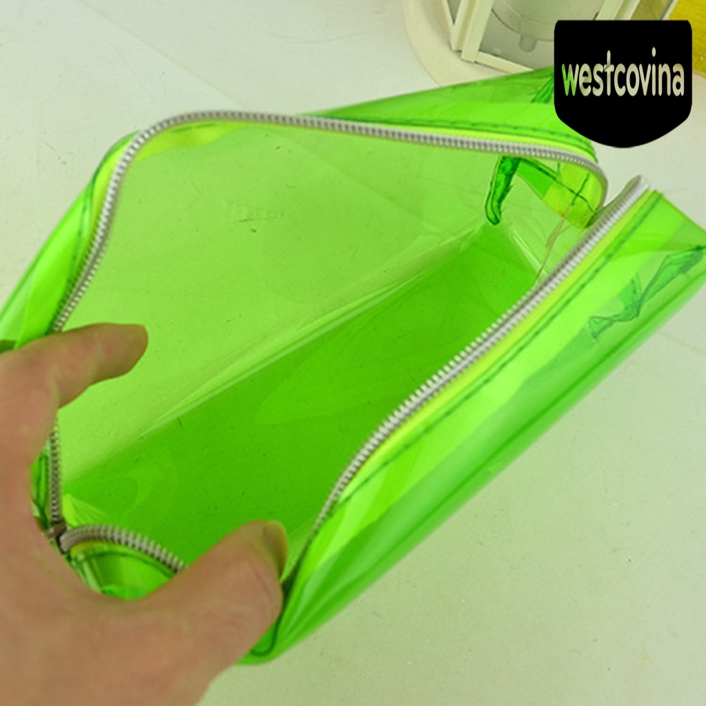 Phương Tây✎Túi Đựng Bút Bằng Nhựa PVC Trong Suốt Cỡ Lớn Tiện Dụng