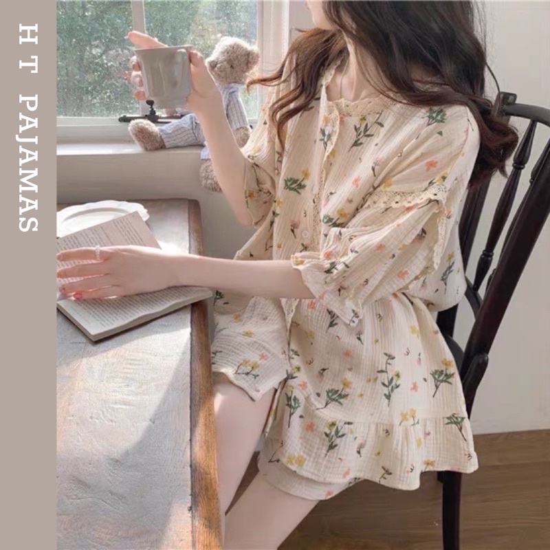 Order_Bộ Ngủ Công Chúa Ren Hoa Mùa Hè