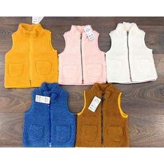 Áo gile nỉ xuất dư Hàn xịn cho bé trai/gái