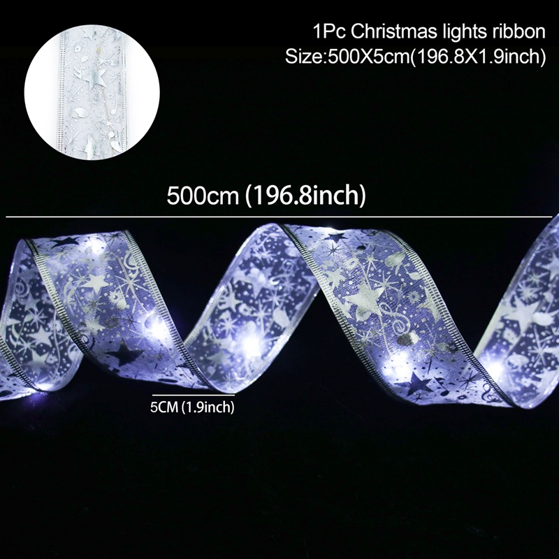 Dây Đèn LED 5M Tự Trang Trí Cây Thông Giáng Sinh 2022