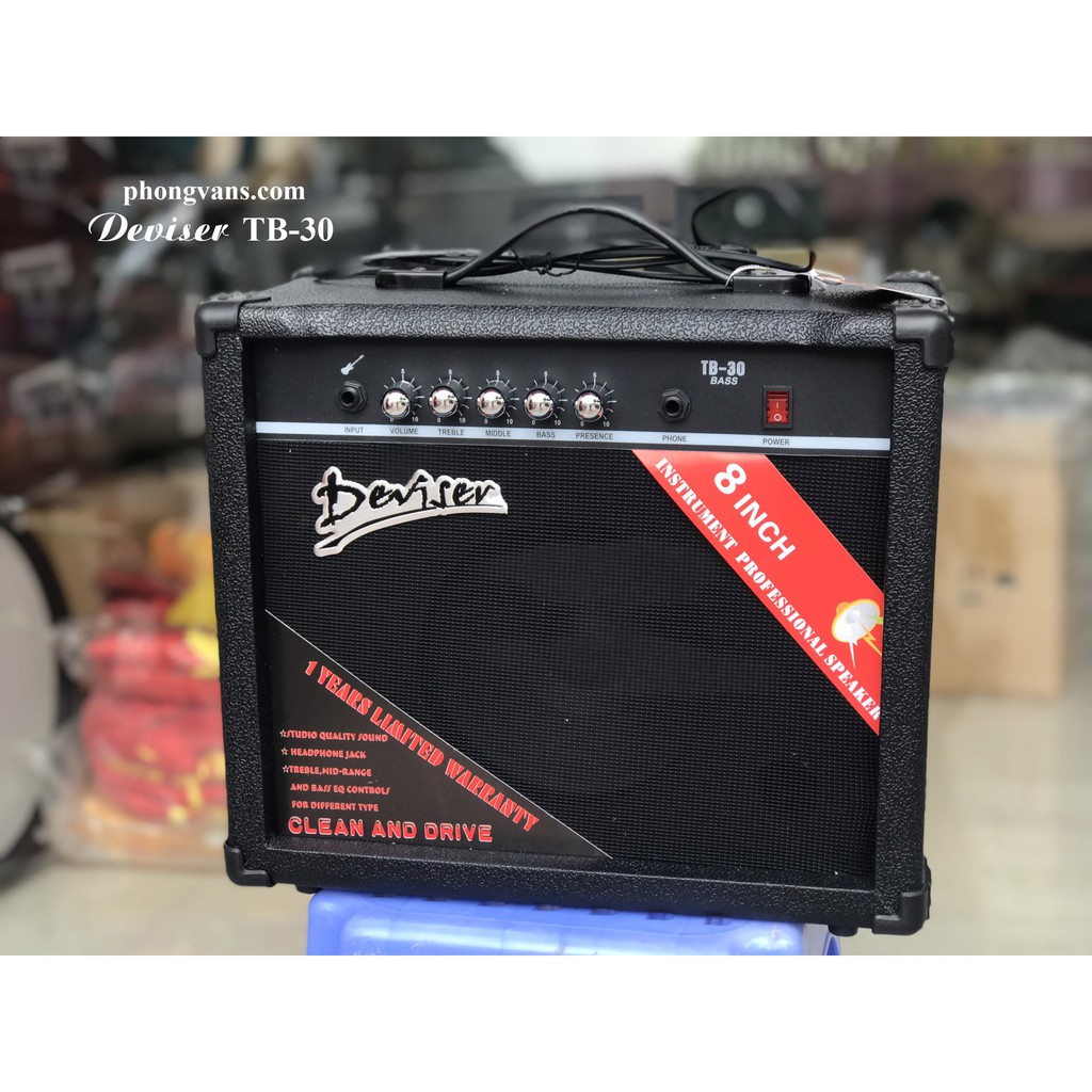 Ampli guitar điện bass Deviser TB-30