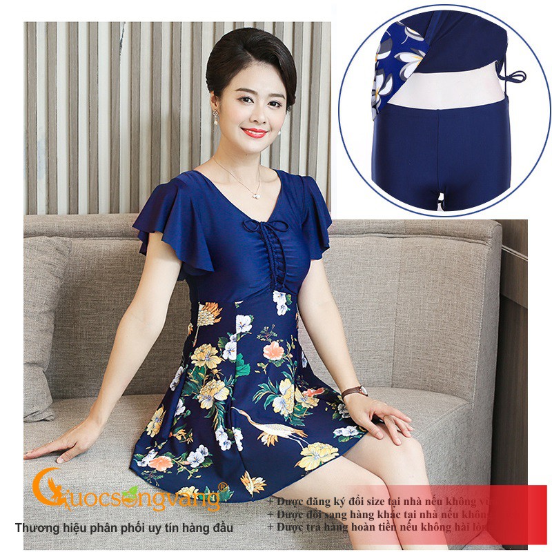 Đồ bơi trung niên big size màu xanh đen đồ đi biển trung niên GLSWIM047 Cuocsongvang | BigBuy360 - bigbuy360.vn