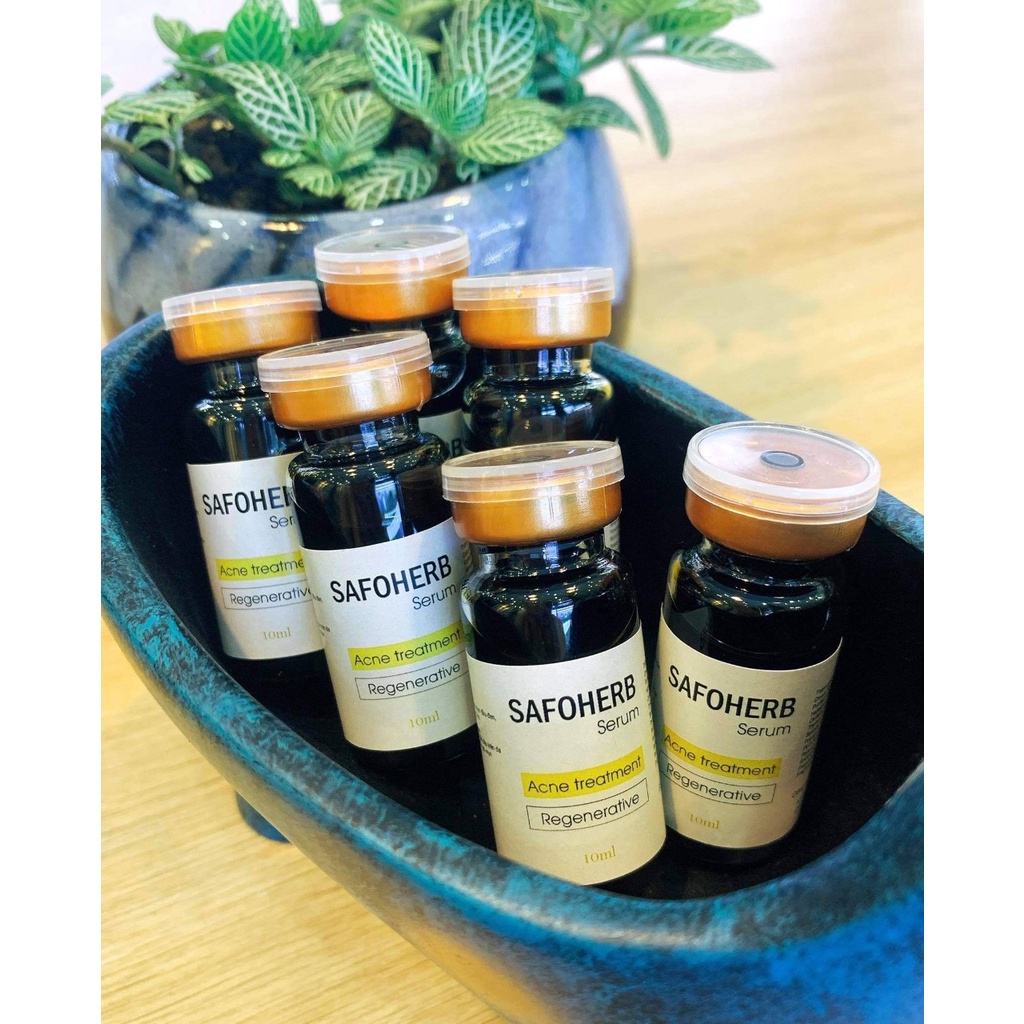 Combo 5 chai Serum Safoherb CHÍNH HÃNG- Tặng thêm 1 chai Serum Safoherb cùng loại