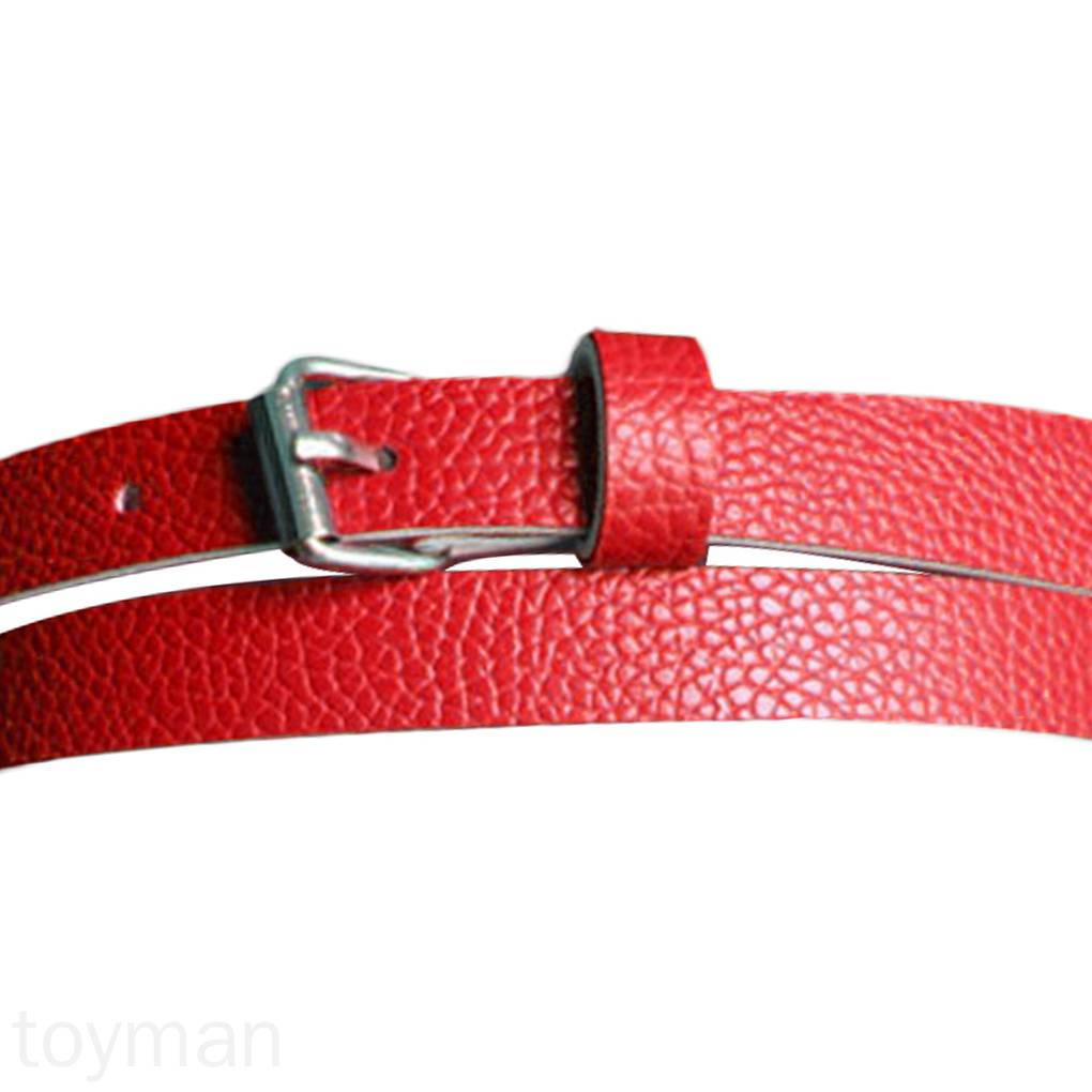 Thắt lưng da mảnh 10 màu sắc thời trang cho nữ