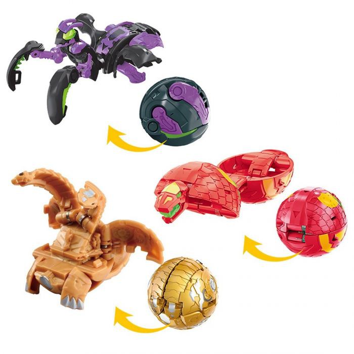 BAKUGAN CHÍNH HÃNG - BỘ BA CHIẾN BINH BAKUGAN STARTER PACK 2 VÀ THẺ HÌNH BỔ SUNG - MÃ SP 123958