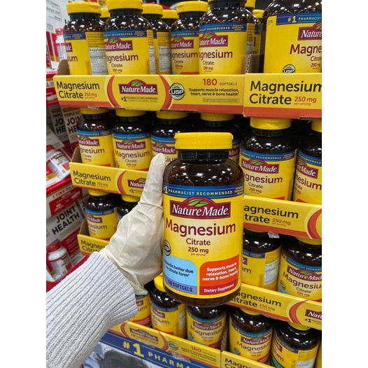 Nature Made Magnesium Citrate 250 mg 180 Softgel