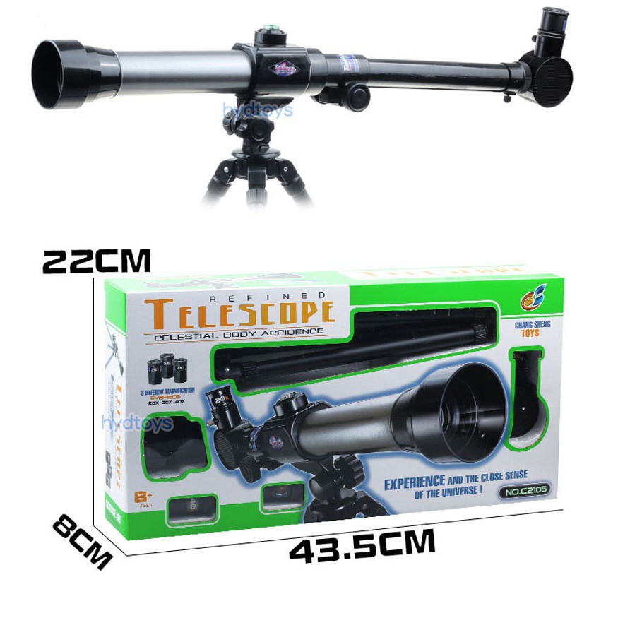 Ống nhòm thiên văn khúc xạ Telescope 40X kèm thị kính và la bàn