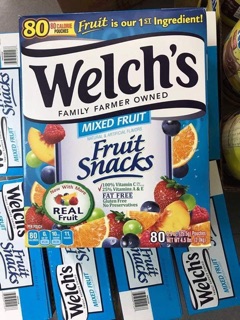 Kẹo dẻo trái cây Welch's Mỹ thùng 90 gói