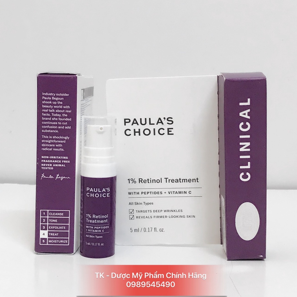 Tinh Chất Chống Lão Hóa Paula's Choice Clinical 1% Retinol Treatment -5ml