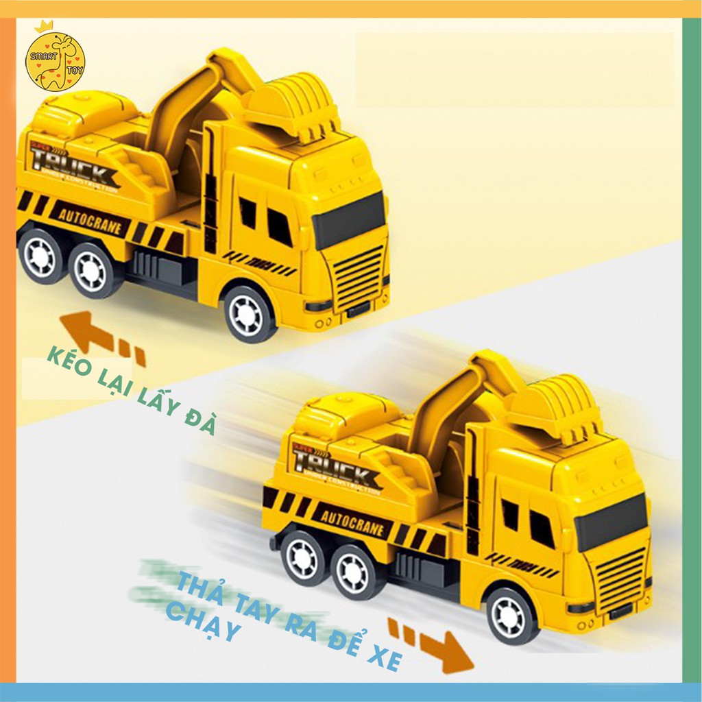 Đồ chơi bộ hộp Set 6 Món Ô tô Máy Bay Chạy Cót Xịn Cho Bé-Nhựa ABS An Toàn