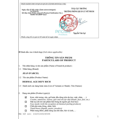 Kem dưỡng phục hồi da Jean D’arcel Dermal Age Defy (Rich) 50ml - Hàng chính hãng - Nhà thuốc PinCare