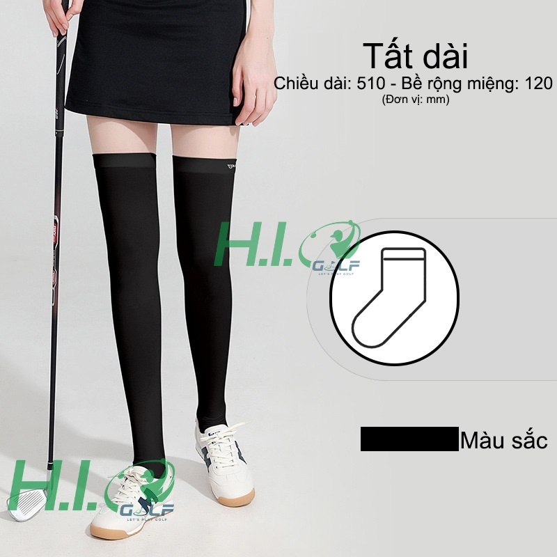 Tất Golf nữ vải lụa băng chống nắng GoloveJoy