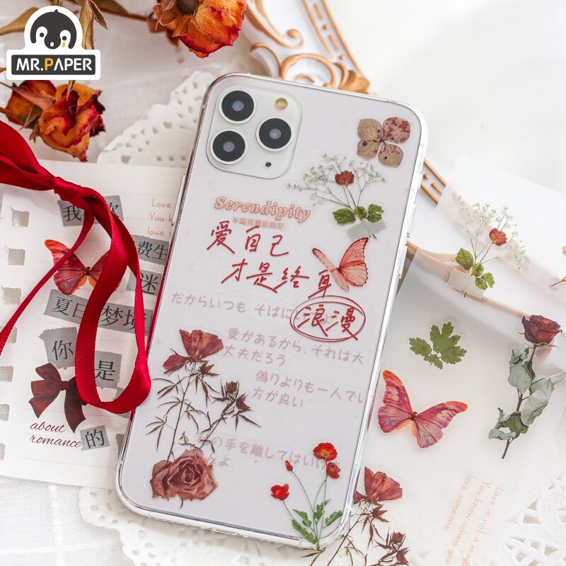 Miếng Dán Trang Trí Họa Tiết Hoa 4 Kiểu Sáng Tạo Dễ Thương Diy
