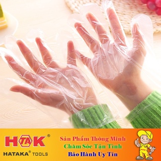 Combo 90-100 găng bao tay nilon dày dặn một lần dùng