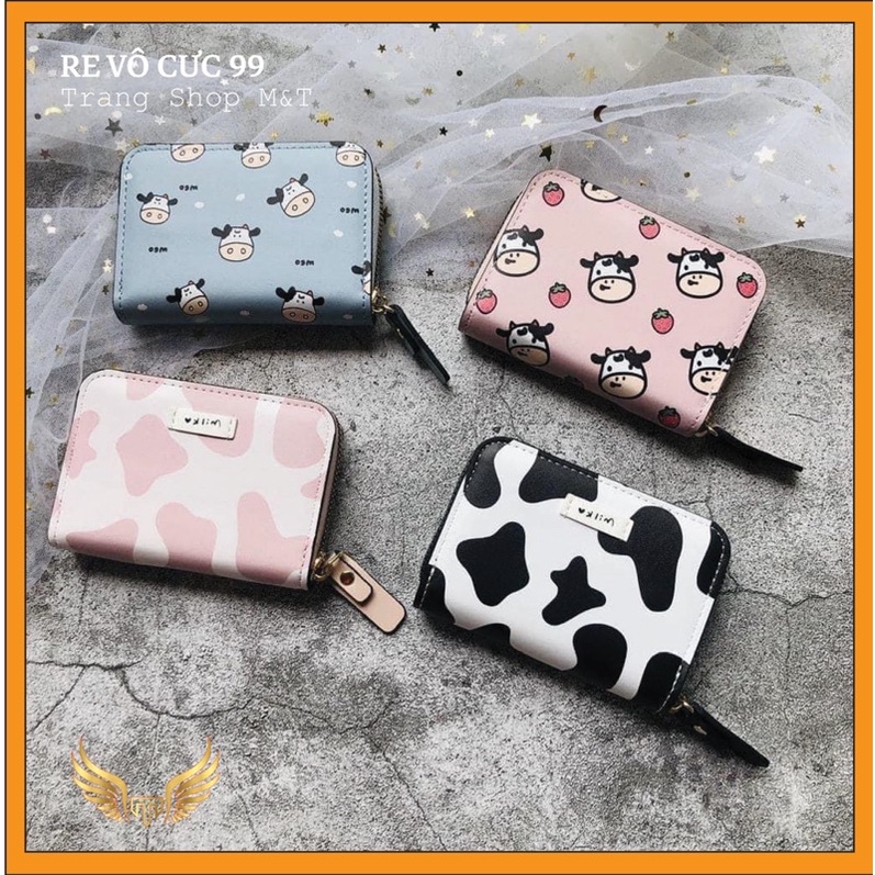 Ví mini bò sữa