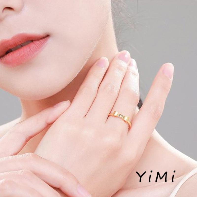 Nhẫn Hình Nơ Mạ 18K Loại Đẹp Điều Chỉnh Được Kích Cỡ, Nhẫn Nữ Tài Lộc, Nhẫn Hình Nơ