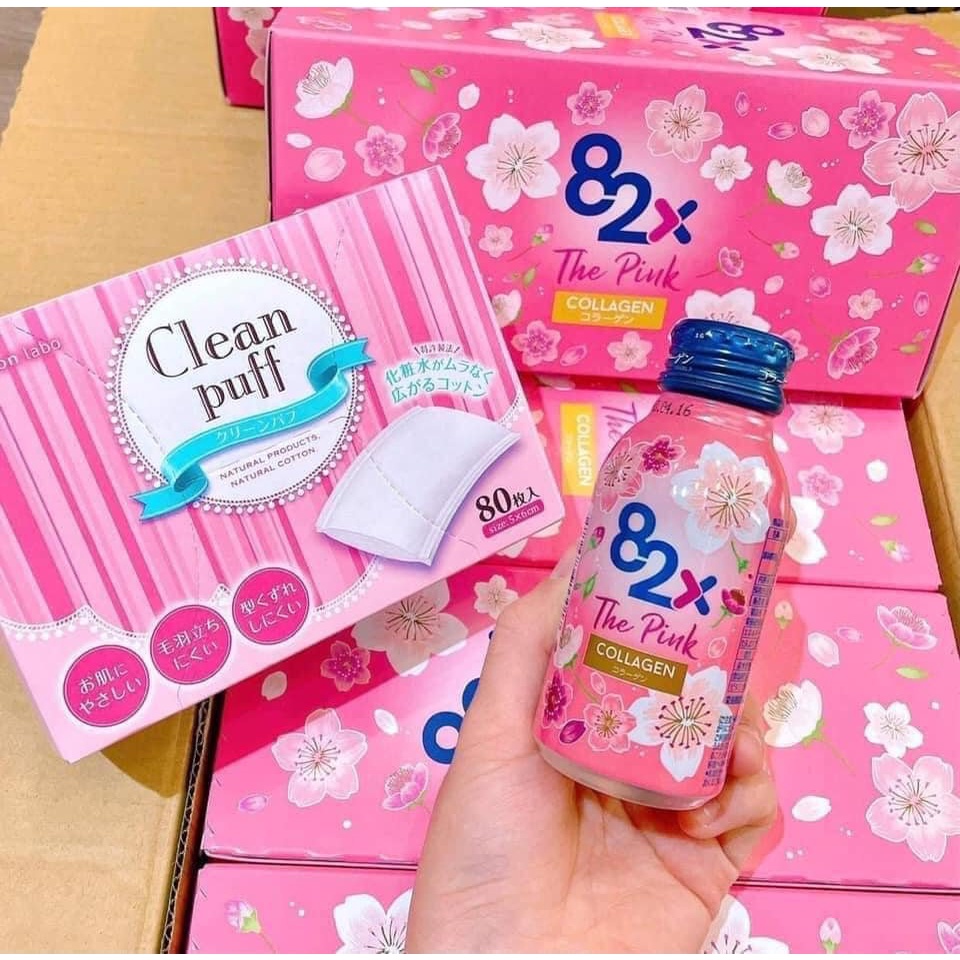 1 Chai Nước uống 82X -The Pink Collagen 1000mg Collagen , Vitamin C và các khoáng chất tự nhiên đến từ Nhật Bản