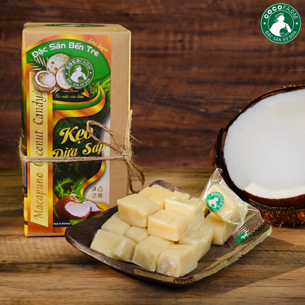 Kẹo dừa Sáp Cocofarm ít đường 300g