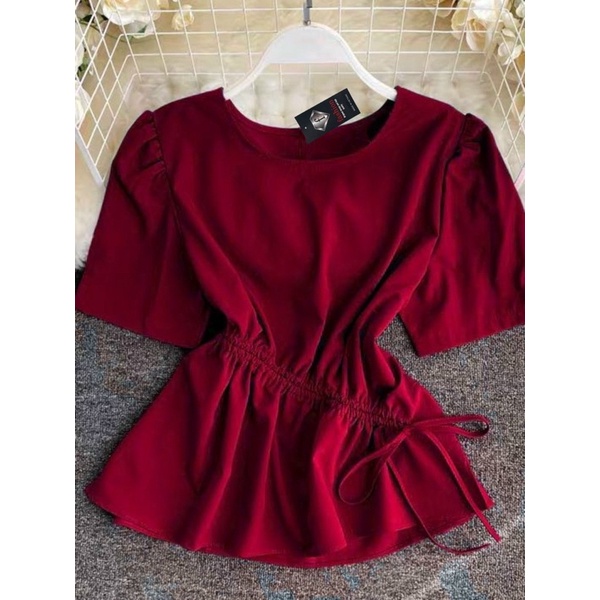 Áo Peplum rút eo Bigsize 60-90 ký, đi làm, đi chơi đều xinh. Thời trang nữ dành cho khách ngoại cỡ