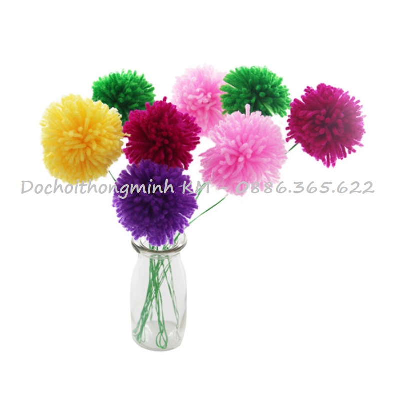 Cuộn len cotton sữa 4 sợi dùng làm đồ chơi thủ công kiểu Hàn Quốc