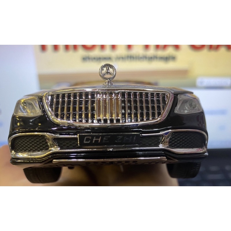 Mô hình Siêu Xe Mercedes-Benz Maybach S600 S650 Chezhi Tỷ lệ 1:24 Hợp Kim, Mở Cửa, Cốp Có Đèn, Âm Thanh Dùng Trưng Bày