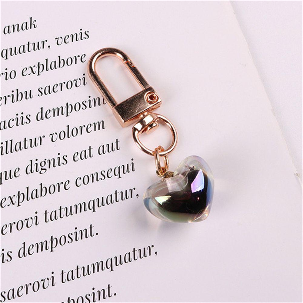 Móc Khóa Hình Trái Tim Màu Đen Xinh Xắn