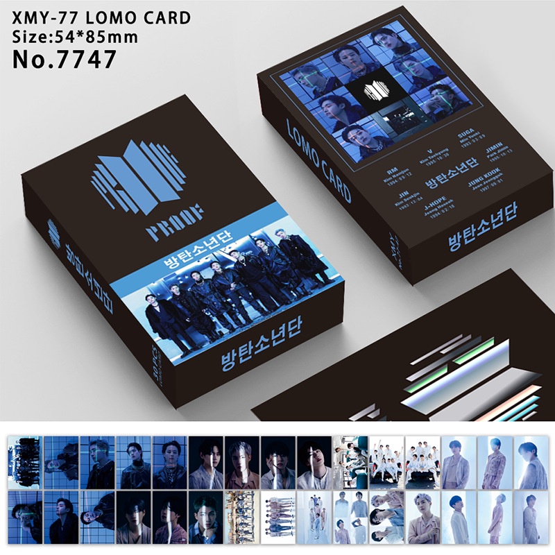 BTS Proof & 2022FESTA 9th Blackpink SPY X FAMILY,Genshin Photocard Double-sided Color Printing Lomo Card