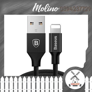 Cáp sạc Baseus Cafule Lightning cho iPhone/ iPad ( 2.4A, Sạc nhanh, Siêu bền)