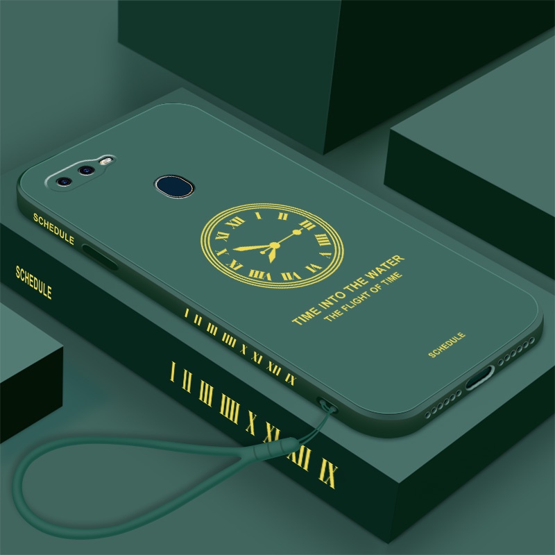 Ốp Điện Thoại TPU Silicone Hình Đồng Hồ Cho oppo a5s a3s a12 a7 a12e a31 f9