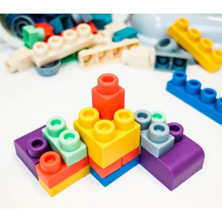 Đồ chơi lắp ghép Lego nhựa dẻo Woolly Trailer Bin - 80 chi tiết