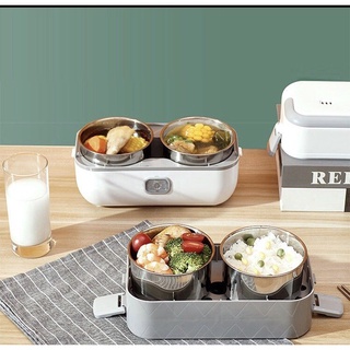 NỒI CƠM ĐIỆN MINI ĐA NĂNG: NẤU CƠM, NẤU CÁC MÓN LUỘC VÀ HẤP, CẠP LỒNG ĐỰNG CƠM INOX BÊN NGOÀI BẰNG NHỰA SIÊU BỀN