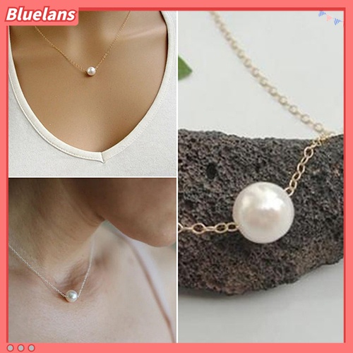 Dây chuyền hợp kim đính ngọc trai đơn giản thanh lịch tinh tế dành cho nữ