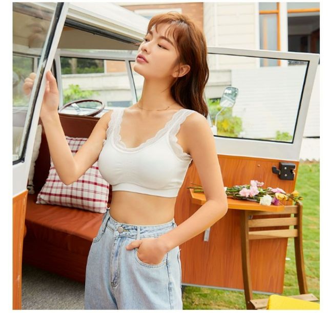 [ Mã WASTAPR giảm 10K đơn 50K] Bra gân tăm viền ren nâng ngực 1812 | BigBuy360 - bigbuy360.vn