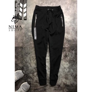 Quần gym nam dài co dãn cực tốt, Quần thể thao nam gymshark cao cấp, gấu bo ôm phong cách sport NMQ012