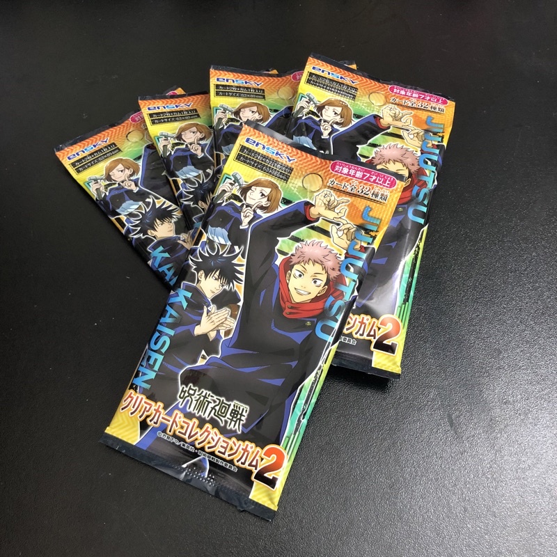 Pack Clear Card Gum Random Thẻ Nhân Phẩm Jujutsu Kaisen Vol.2