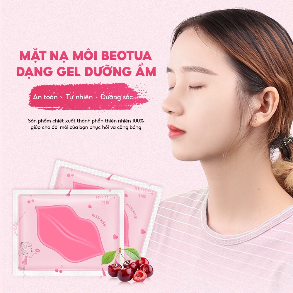 [Mã COSDAY - 50k đơn 250k] COMBO 2 MIẾNG Mặt nạ môi dưỡng ẩm giảm thâm Cherry Lip Mask BEOTUA Cozy Store