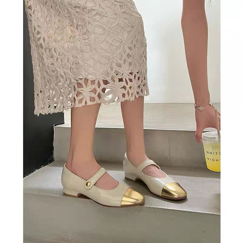 Giày búp bê đế bệt quai ngang