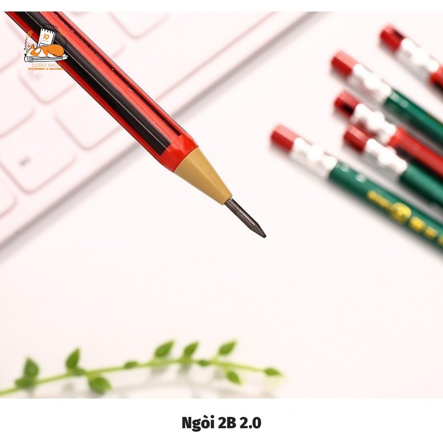 Viết Chì Bấm SiSin DF0069 Ngòi 2B Ruột 2.0mm - KhuBa Shop